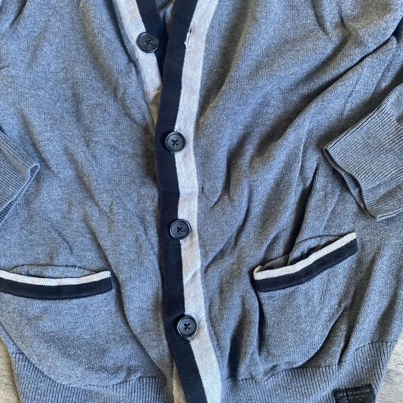 Express Medium Button Up Cardigan Gray - Picture 2 of 6